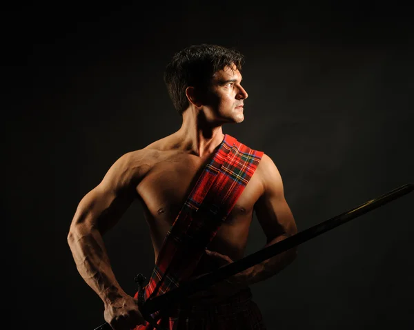 Highlander людина — стокове фото