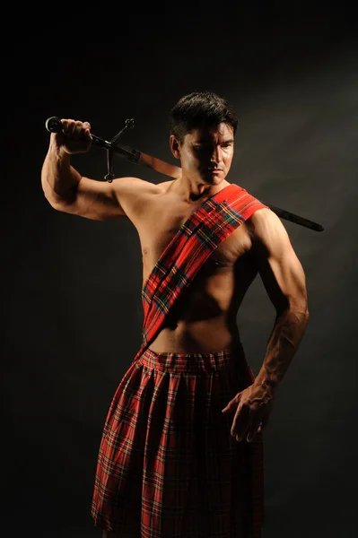 Highlander man — Stockfoto