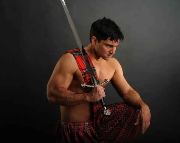 Highlander muž — Stock fotografie