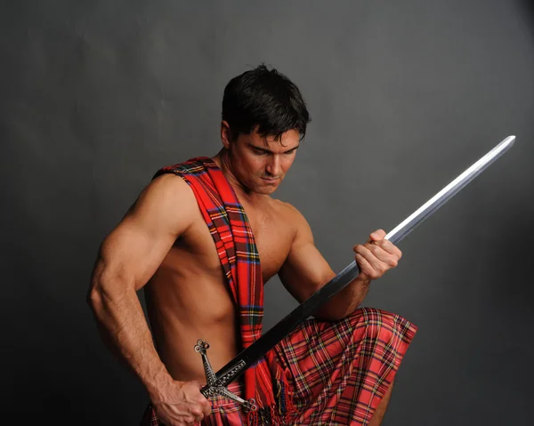 Highlander man — Stockfoto