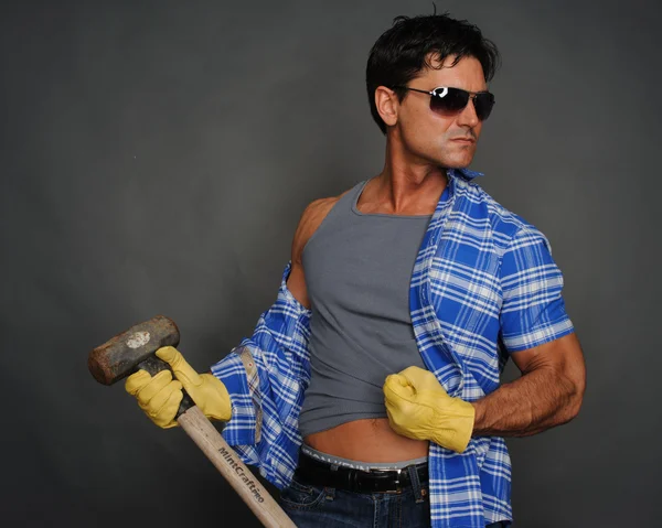 Construction man — Stock Photo, Image