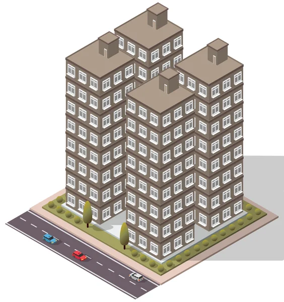 Vector Isometric Appartements Appartement — Image vectorielle