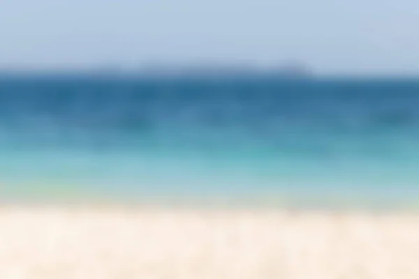 Небесное Море Песок Размытом Фоне — стоковое фото