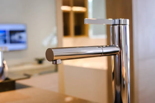 New Modern Water Faucet Sink House — Stock Photo, Image