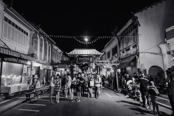 Phuket Thailand November 2017 Lardyai Grote Nachtmarkt Oude Stad Weg — Stockfoto