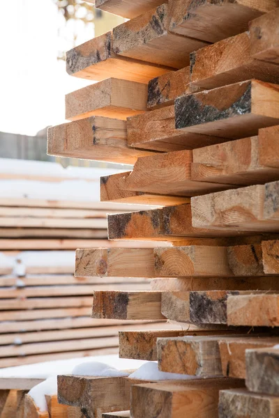 Träbearbetning fabrik, lager, torkning — Stockfoto