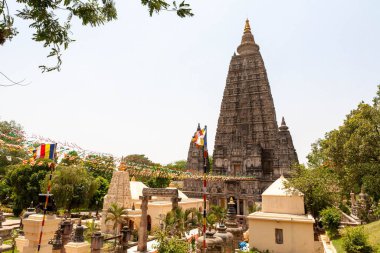 Mahabodhi Tapınağı, Gaya bölgesi, Bihar, Hindistan. Mayıs 05, 2017