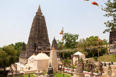 Mahabodhi Tapınağı, Gaya bölgesi, Bihar, Hindistan. Mayıs 05, 2017
