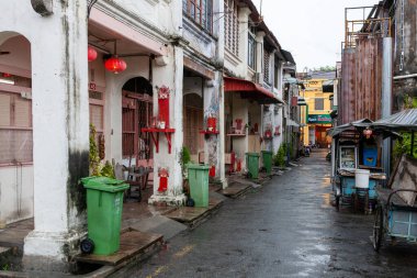 George Town, Penang, Malezya şehir manzarası. Kasım 03, 2011