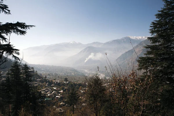 Panoramautsikt Över Kulu Dalen Himachal Pradesh Indien — Stockfoto