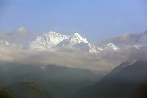 Utsikt Över Kanchenjunga Topp Himalaya — Stockfoto