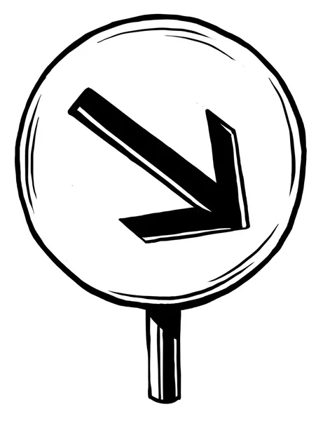 Ce panneau de signalisation routière Chemin — Image vectorielle