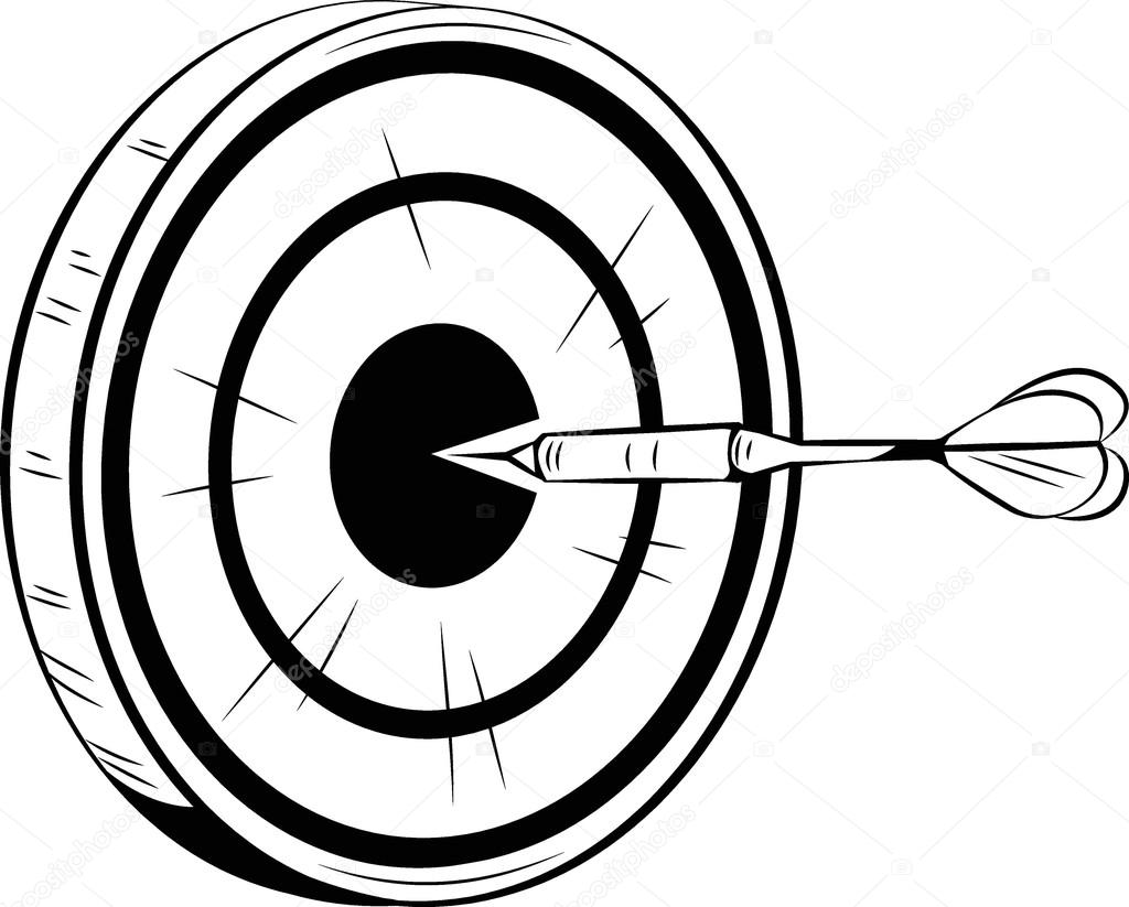 Dart on target for a bulls eye