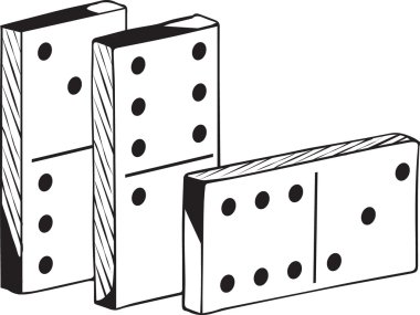 Domino dik ve yanlara doğru