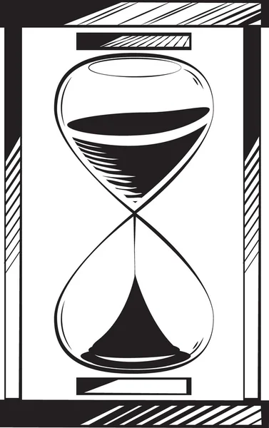 4 分の 3 完全な砂時計 — ストックベクタ