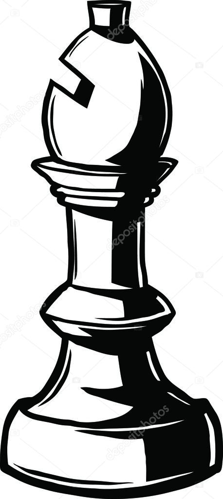 How to draw a Chess Piece Bishop Real Easy 