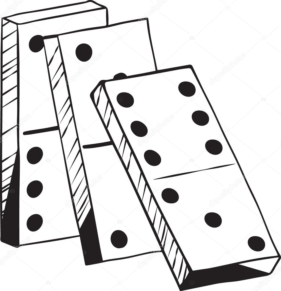 Leaning dominoes