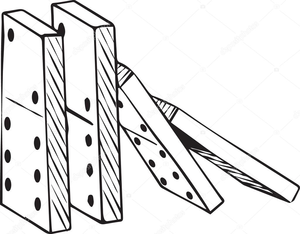 Domino Cartoon Royalty-Free Images, Stock Photos & Pictures