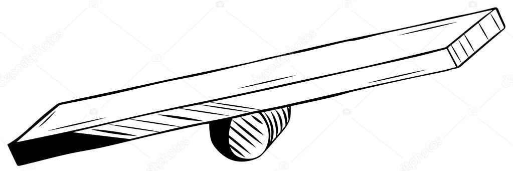 Seesaw — Stock Illustration Seesaw Royalty Free Stock Vectors