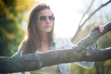 Öğe, dikey, güzel kız