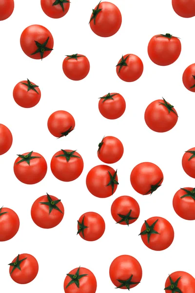 Red tomatoes on white background — Stock Photo, Image