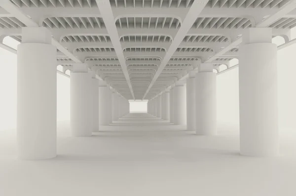 Kentsel görünümü. Köprünün altında yer