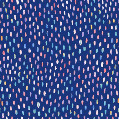 Renkli fırça darbeleriyle sevimli arkaplan, vektör illüstrasyonu