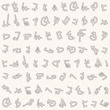 Tatlı karikatür karalaması, vektör çizimi 