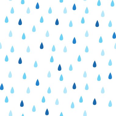 Çizgi film damlaları ve vektör illüstrasyonuyla sevimli bir arkaplan