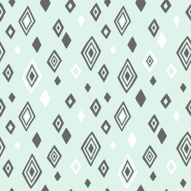 Çizgi film elmas vektör illüstrasyonuyla sevimli bir arkaplan