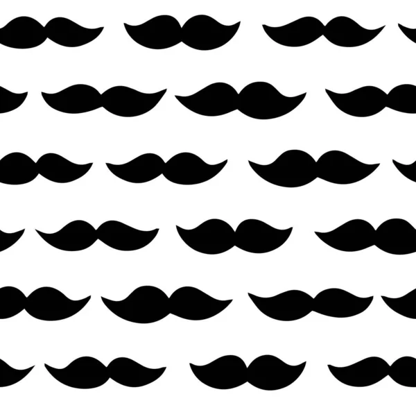 Cute Abstract Background Cartoon Mustache Vector Illustrations — Stock Vector