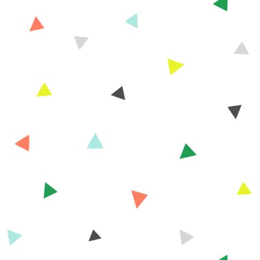 Üçgenli şirin arkaplan, vektör illüstrasyonu