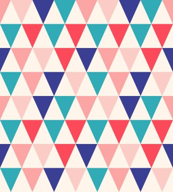 Üçgenli şirin arkaplan, vektör illüstrasyonu