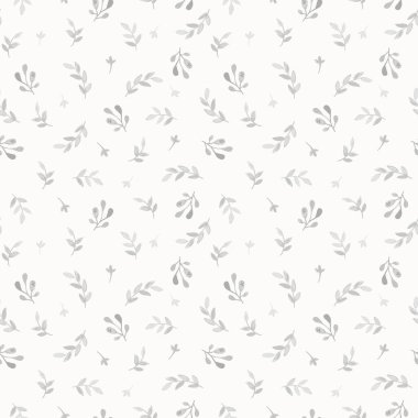 Şirin suluboya bitkiler vektör çizimi