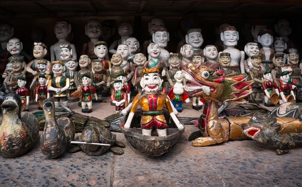 Ha Noi, Viet Nam, 12 Mart 2016 kuklalar, sanat formu su kukla, Ha Noi, Vietnam