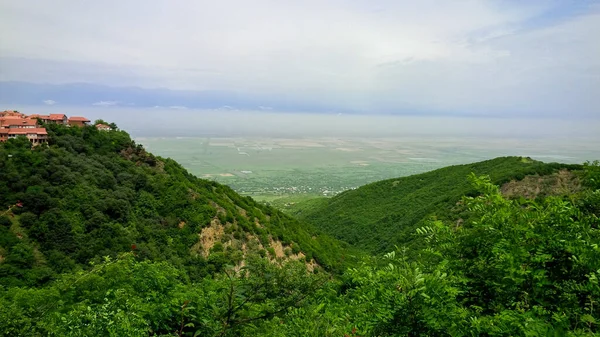 Valle Alazani Vicino Alle Montagne Dei Sighnaghi — Foto Stock