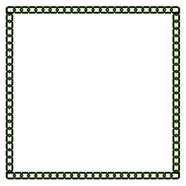 Dekoratif çerçevelerin yakın plan resimleriyle birlikte yaratıcı bir kompozisyon. Çerçeveler grafik elementler ve geometrik şekillerden oluşur. Soyutlama. Kağıt ve kumaş üzerine baskı için resim.