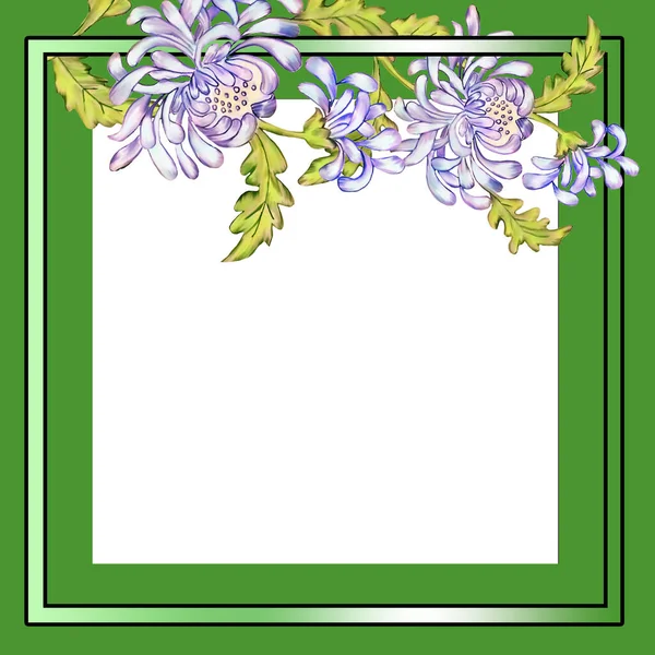 Creative Composition Close Image Decorative Frames Frames Consist Flowers Bouquets — Stock Photo, Image