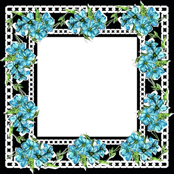 Creative Composition Close Image Decorative Frames Frames Consist Flowers Bouquets — Stock Photo, Image