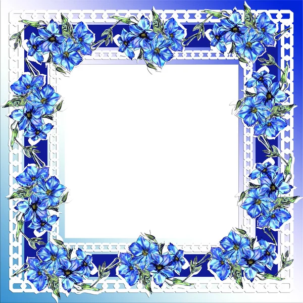 Creative Composition Close Image Decorative Frames Frames Consist Flowers Bouquets — Stock Photo, Image