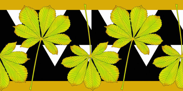 листовой рисунок. Осенние красочные листья в хаотичном порядке. бесшовный фон, текстура для печати на бумаге или ткани. тема осени, печали, красоты.