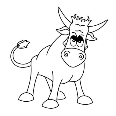 - Saçmalık. Beyaz arka planda bir hayvanın siluetini yakından incele. Vektör illüstrasyonu.