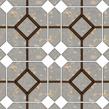 Geometrik elementlerin yaratıcı bileşimi. Kağıt, kumaş, deri, fayans, yağ bezi ve muşamba üzerine baskı yapmak için kusursuz bir arkaplan.