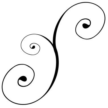 Örnekler yaratmak için vektör grafiklerinin bir parçası. Beyaz arkaplan üzerine bir kontur çizimi yakın plan.