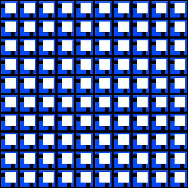 Uma Composição Criativa Com Imagem Formas Geométricas Azuis Fundo Branco — Fotografia de Stock