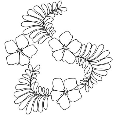 Örnekler yaratmak için vektör grafiklerinin bir parçası. Beyaz arkaplan üzerine bir kontur çizimi yakın plan.