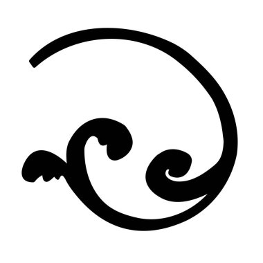 Beyaz arka planda yakın plan kıvrımlı desenler. Vektör grafiklerinin parçaları. Süsler ve kusursuz tasarımlar yaratmak için malzeme.