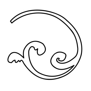 Beyaz arka planda yakın plan kıvrımlı desenler. Vektör grafiklerinin parçaları. Süsler ve kusursuz tasarımlar yaratmak için malzeme.