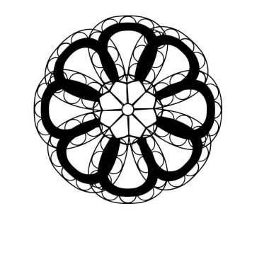 Beyaz arka planda yakın plan kıvrımlı desenler. Vektör grafiklerinin parçaları. Süsler ve kusursuz tasarımlar yaratmak için malzeme.