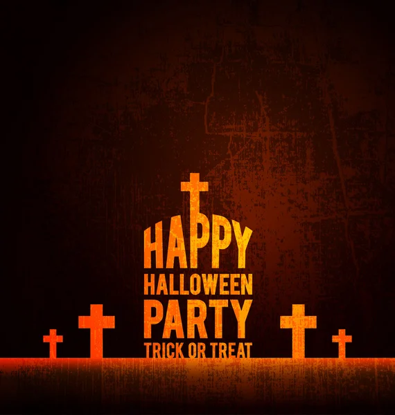 Cartel de fiesta de Halloween feliz — Vector de stock